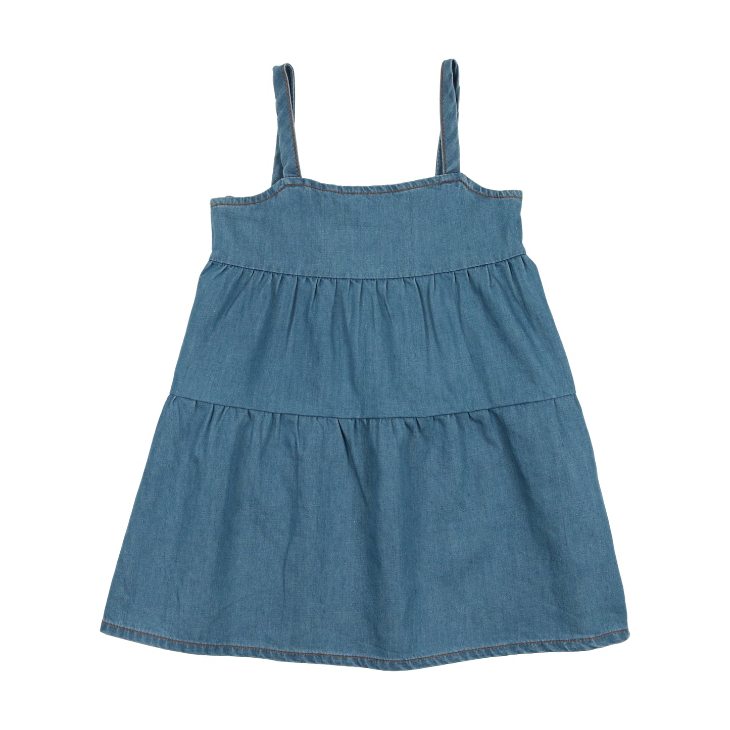 Dark Denim Tiered Jumper