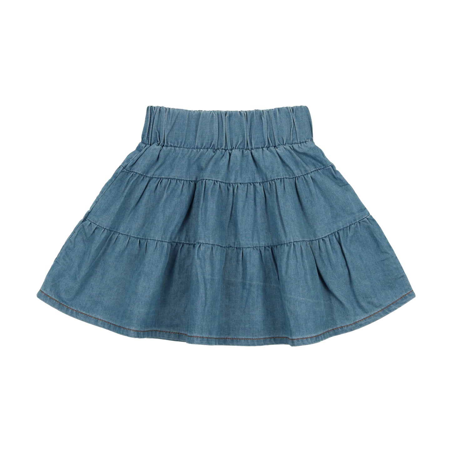 Dark Denim Tiered Skirt
