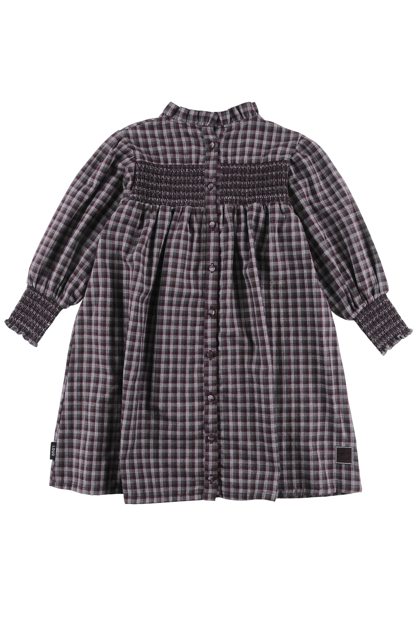 Stay Small Check Loose Fit Dress