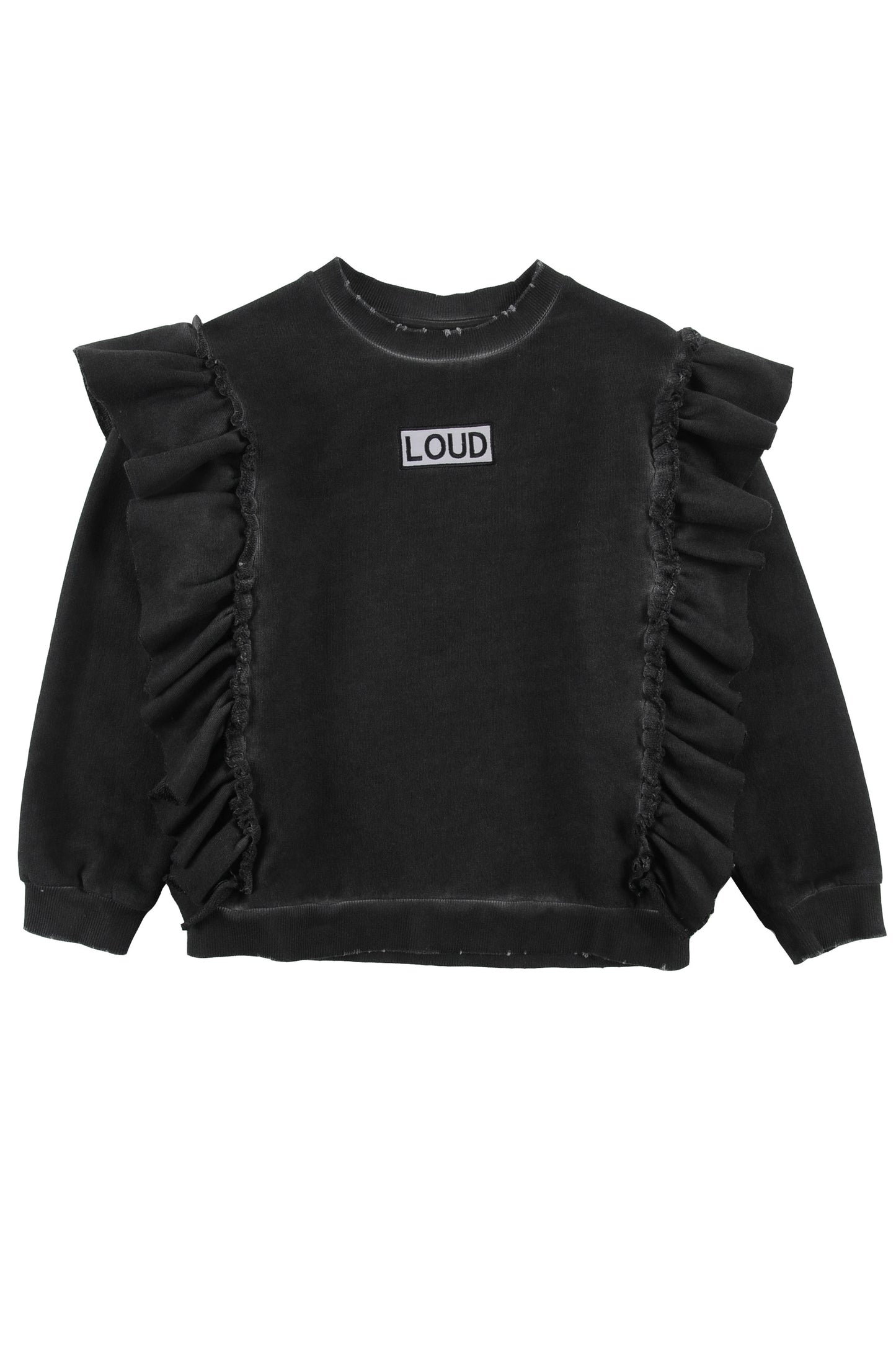 Song Black Ruffle Sweater