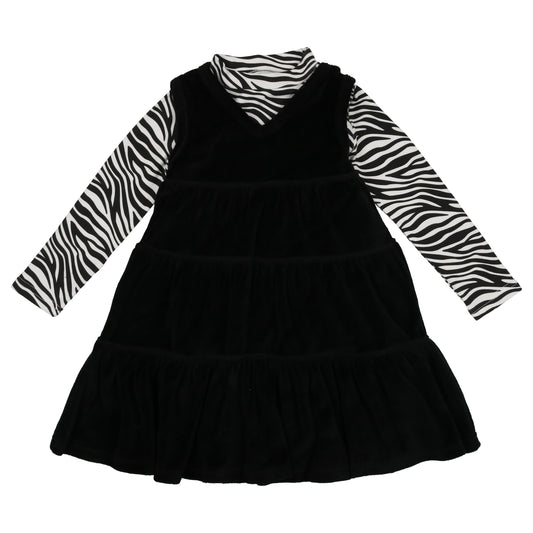 Black Velour Pinafore