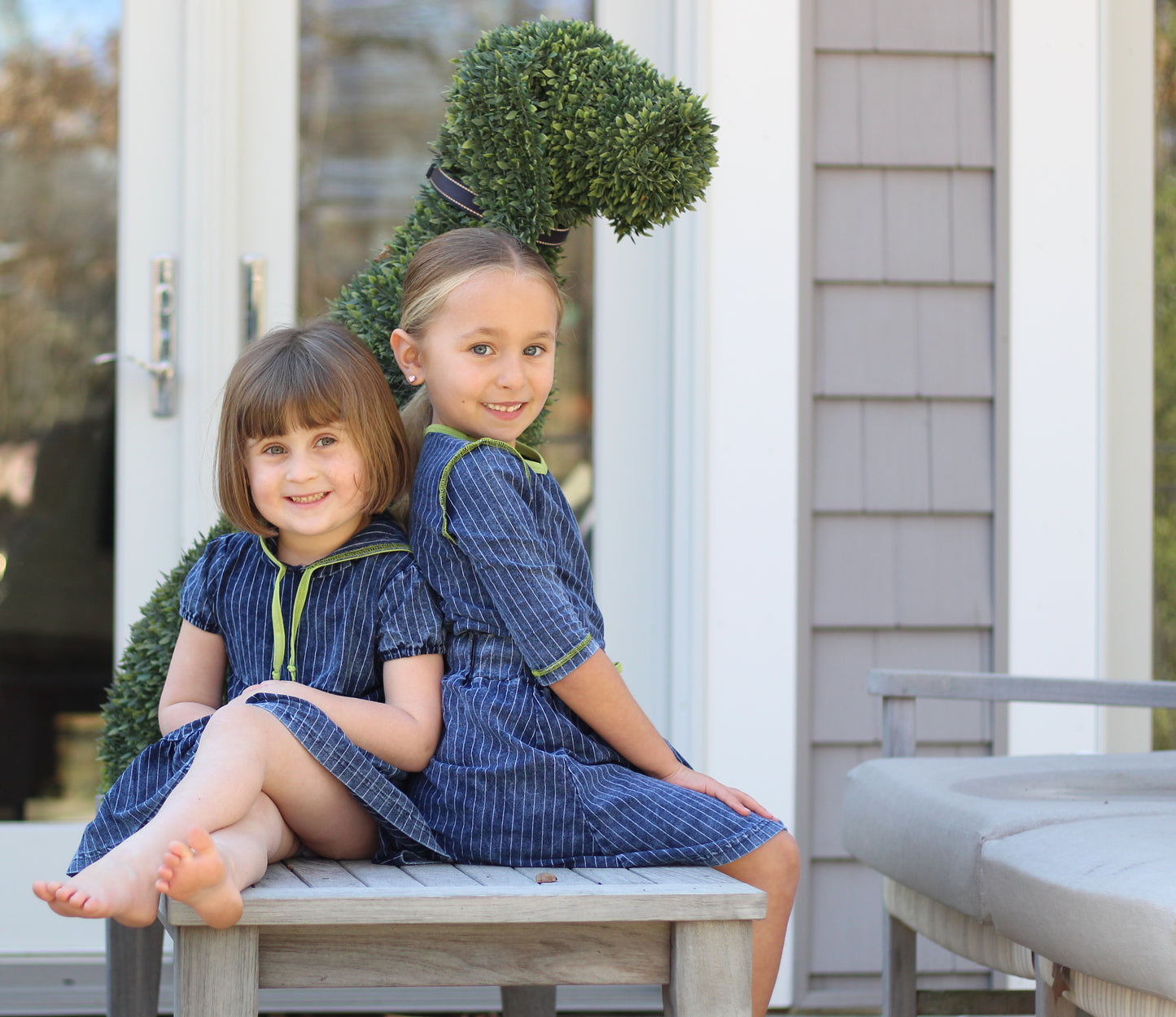 Denim Pin Stripe Skirt