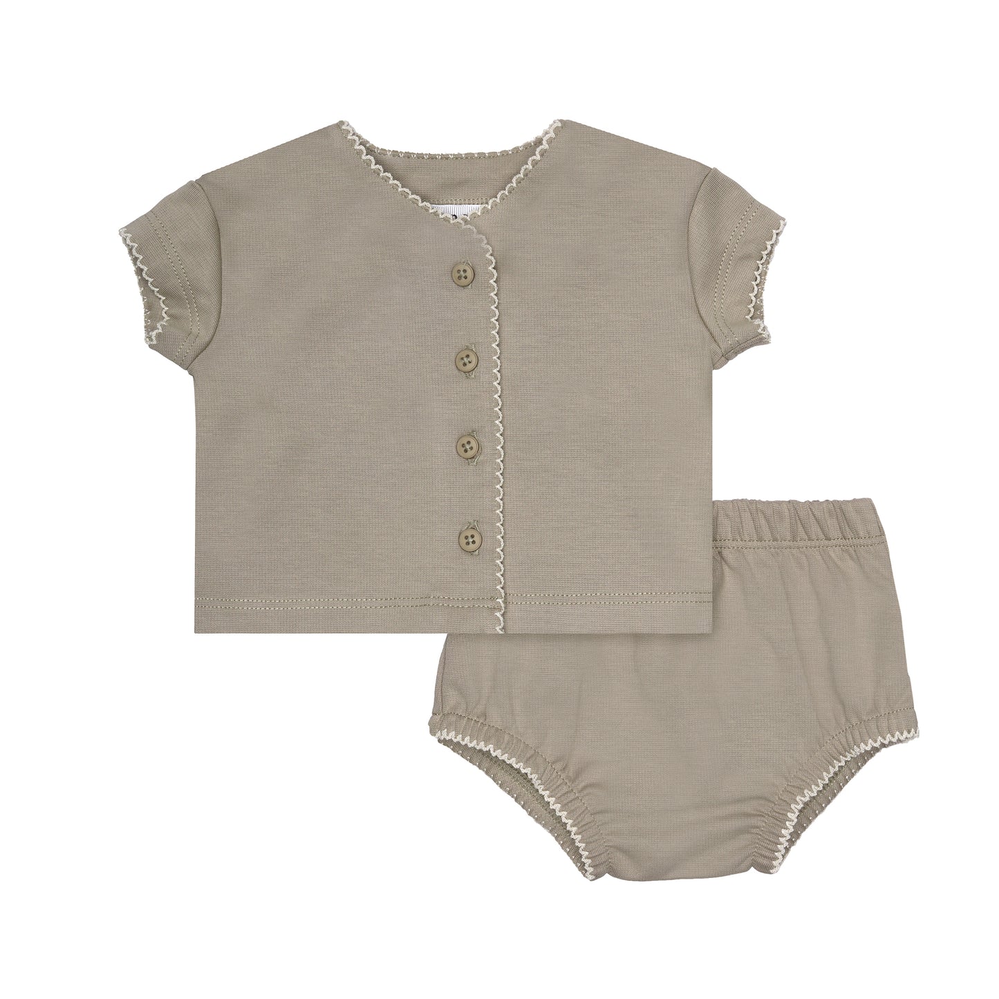 Milano Tank and Cardigan Set Taupe
