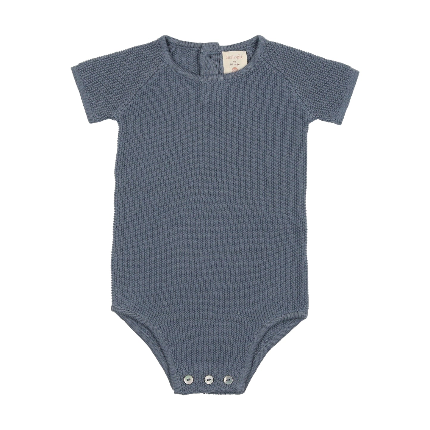 Blue Knit Romper