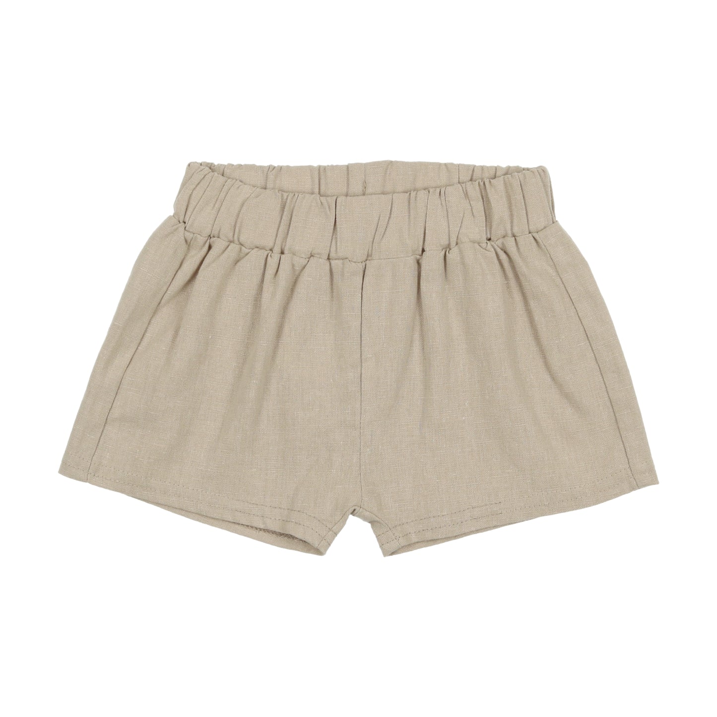 Linen Pull On Shorts Light Green