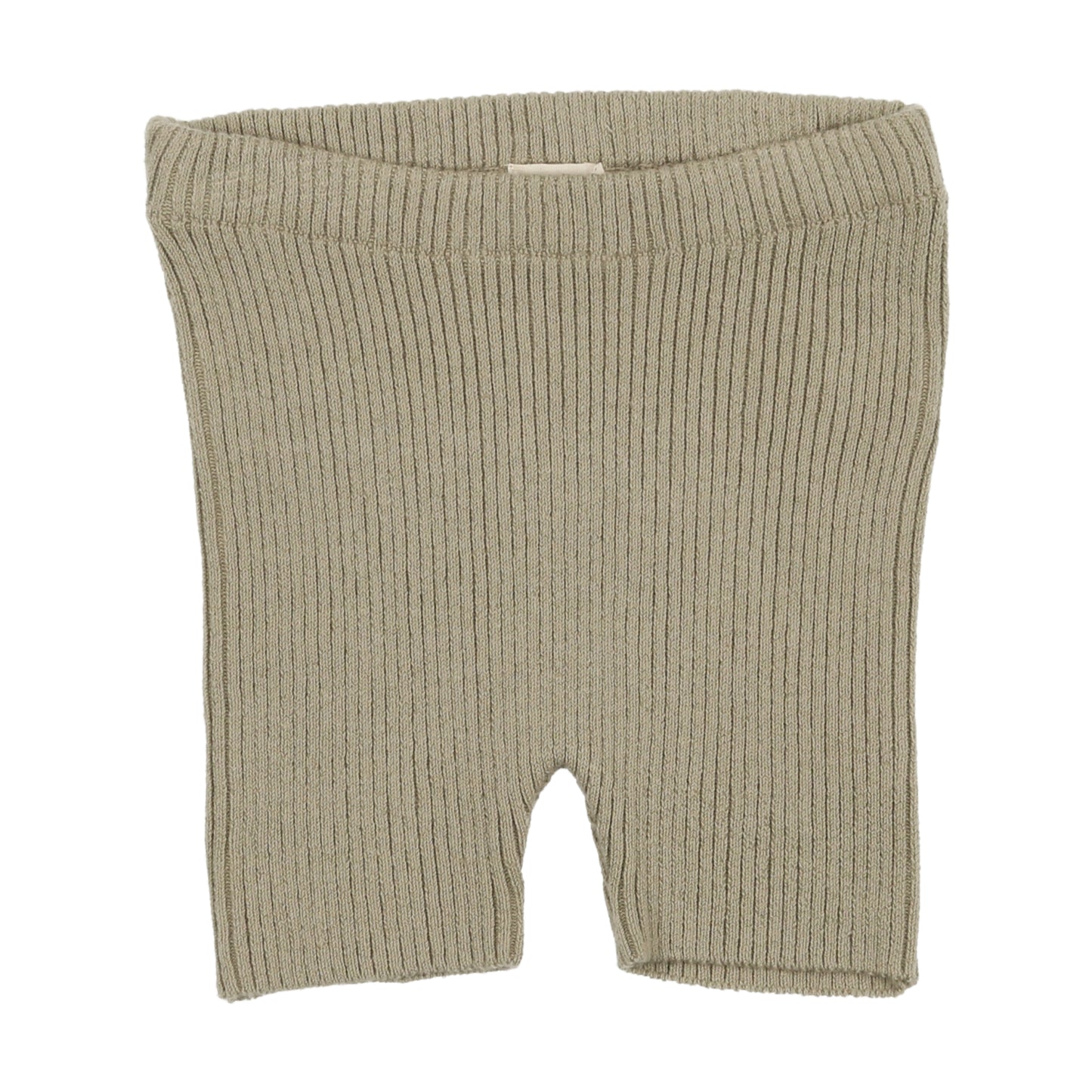 Light Green Rib Knit Shorts