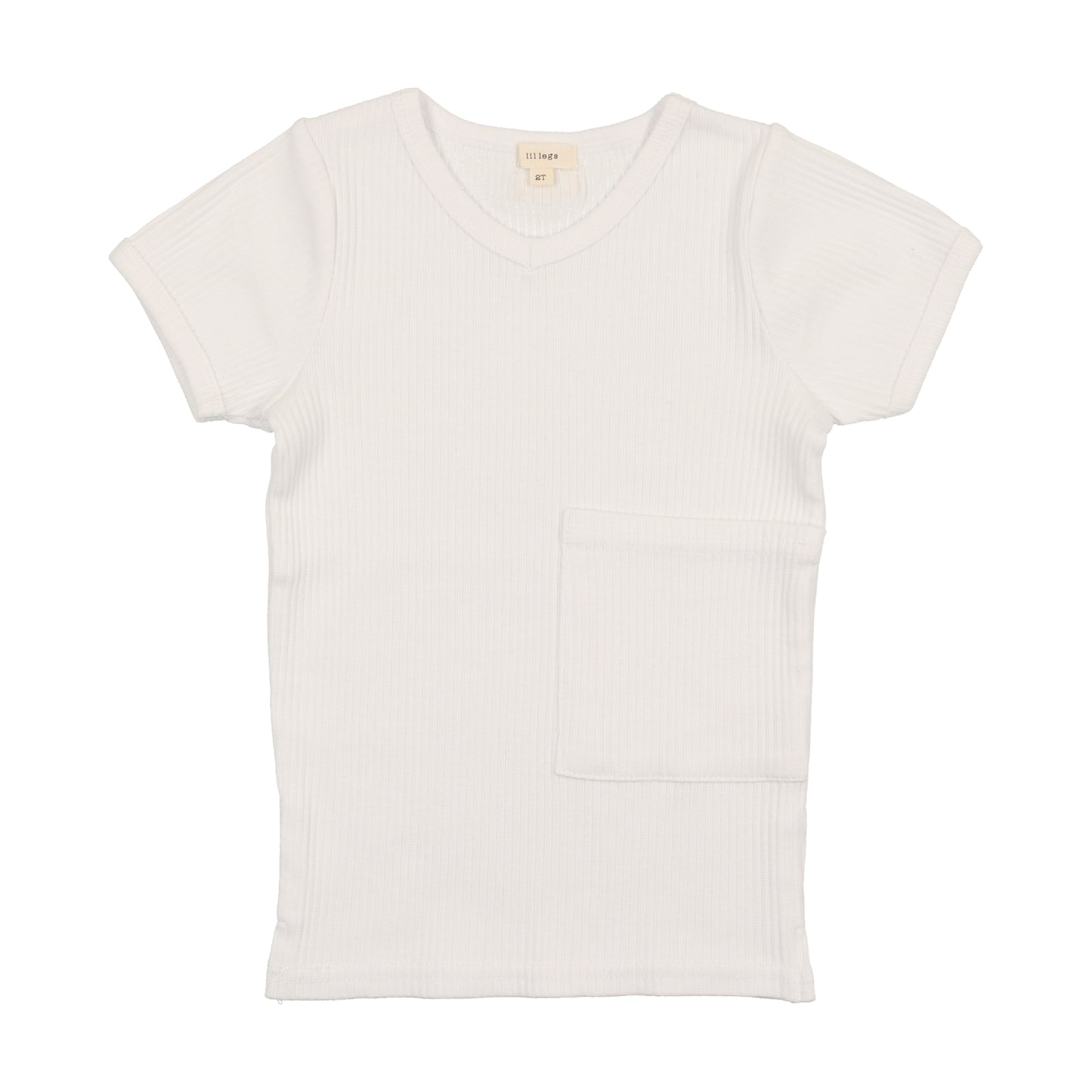 Rib V-Tee White