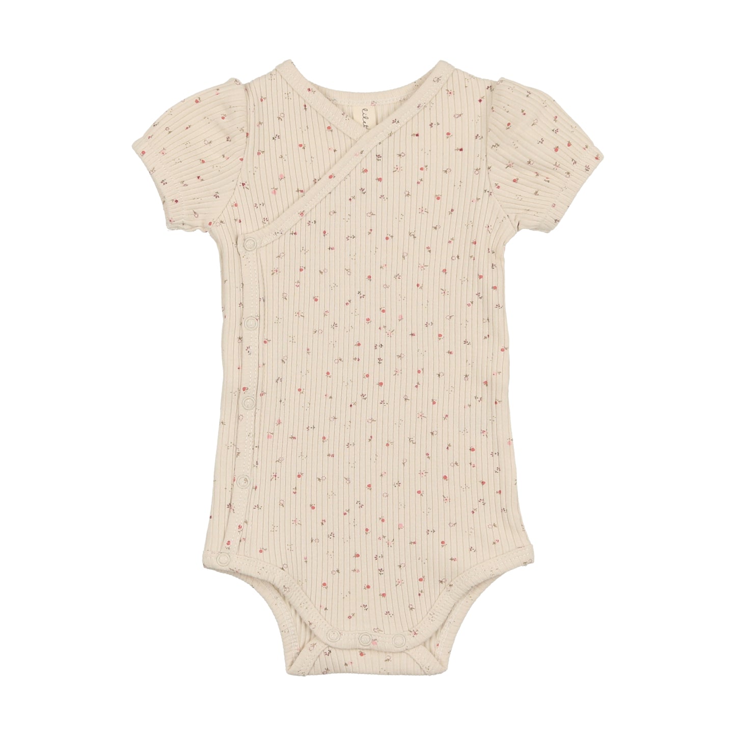Side Snap Rib Romper Garden