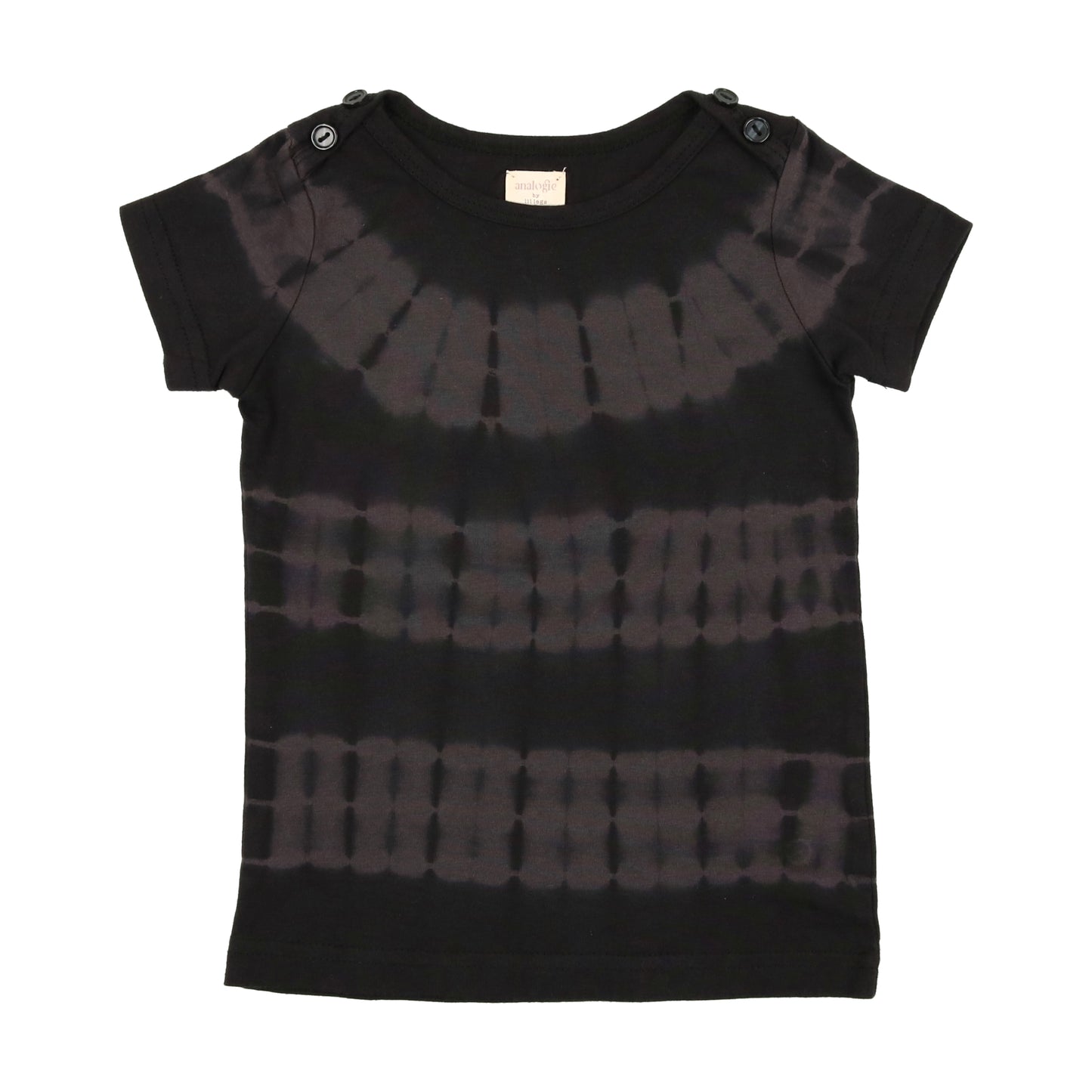 Tie Dye Short Sleeve Tee Black