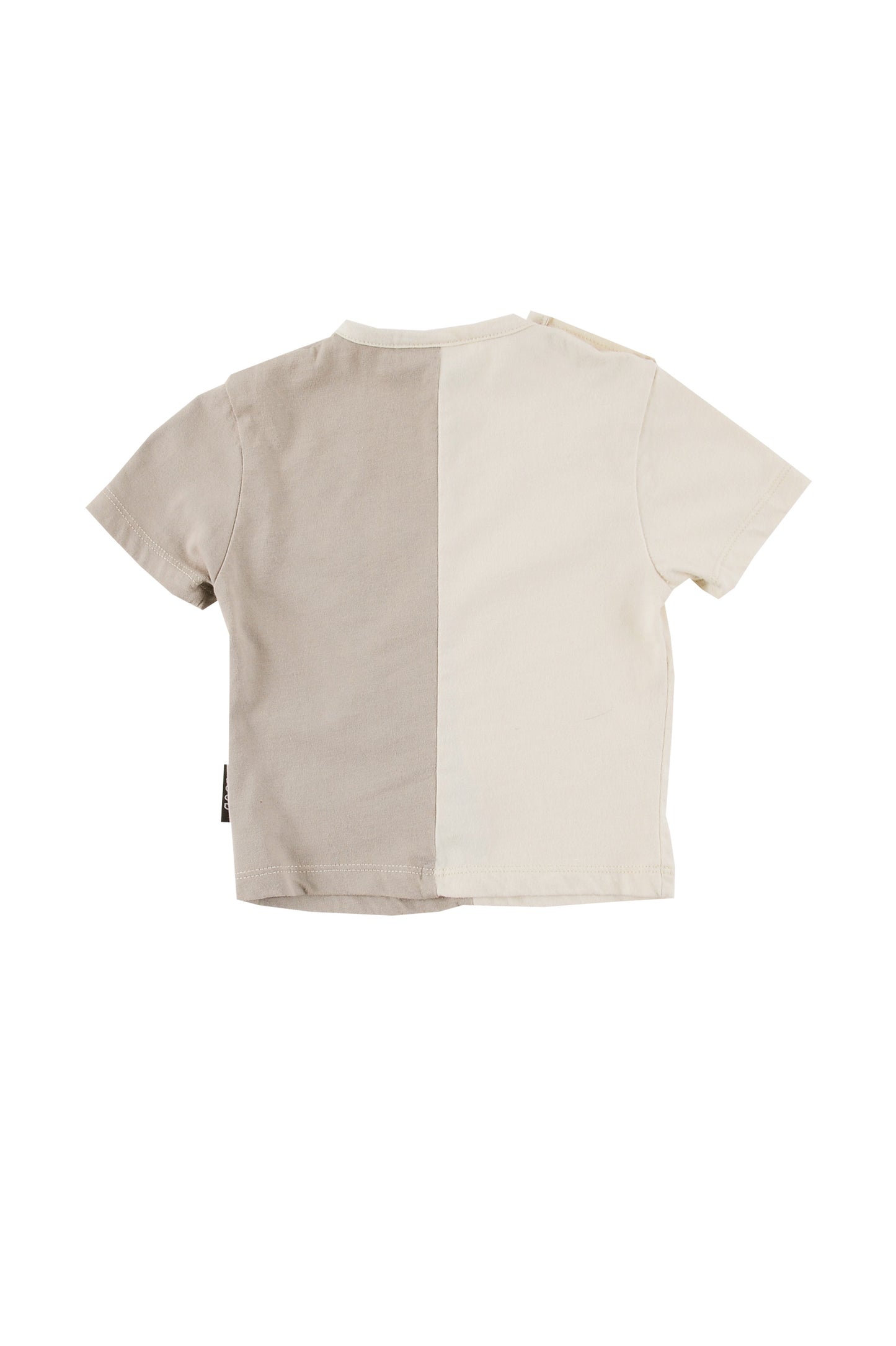 Positive T-shirt 2 tone Sand/Zinc pigment dye