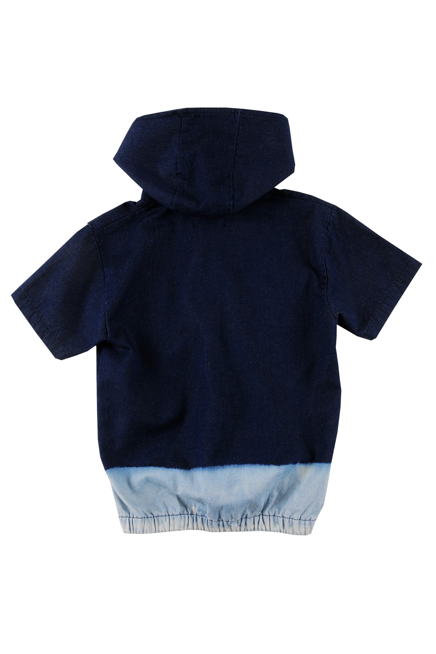 Breeze Denim Dip Dye Hooded Blouse