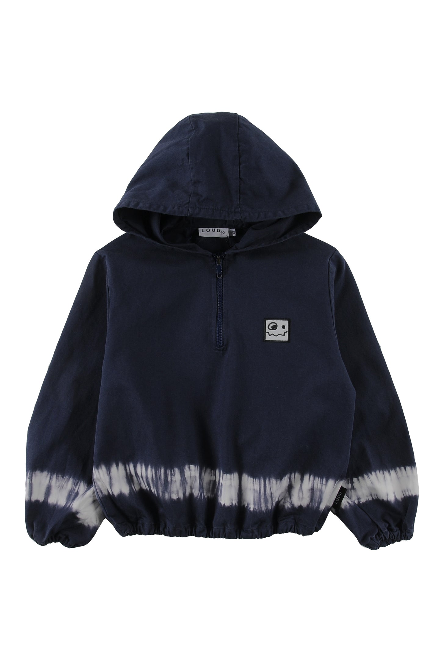 Everyday Indigo Dyed Hooded Blouse