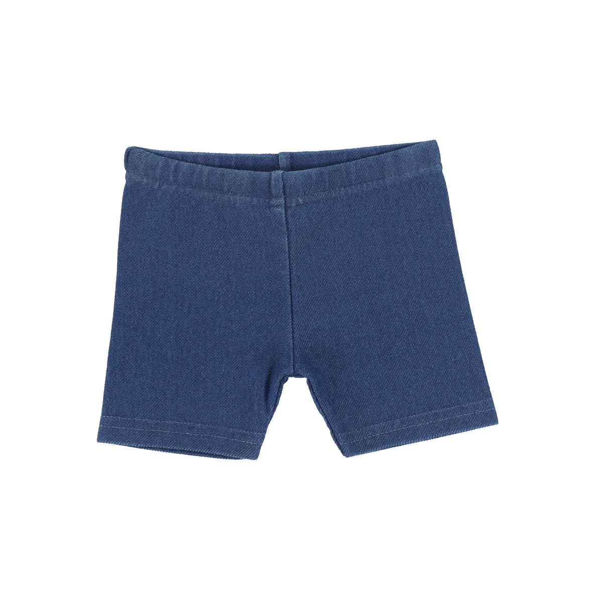 Jean Biker Shorts - Midwash