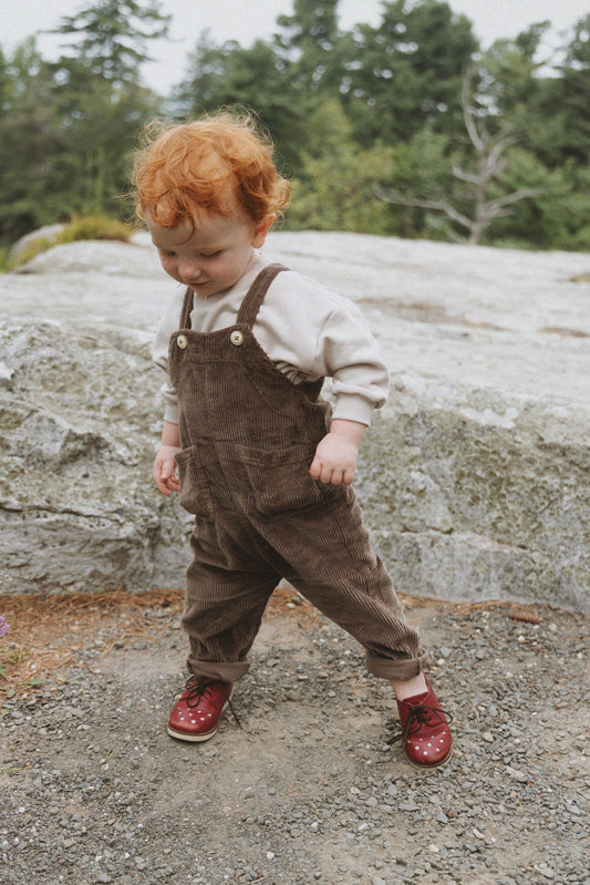Corduroy Overall Set- Umber