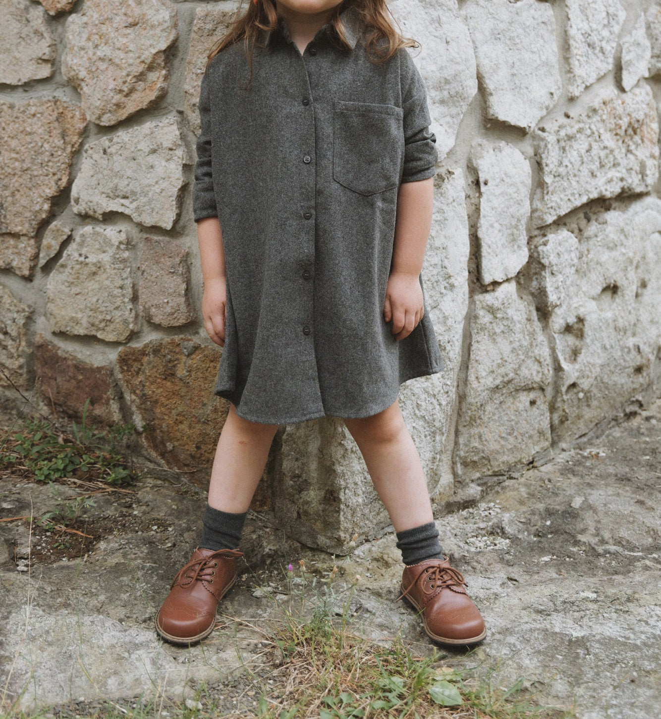 Shirt Dress Grey