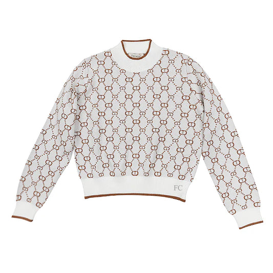 KNITTED SWEATER PAPYRUS/MICRO LOGO CAMEL
