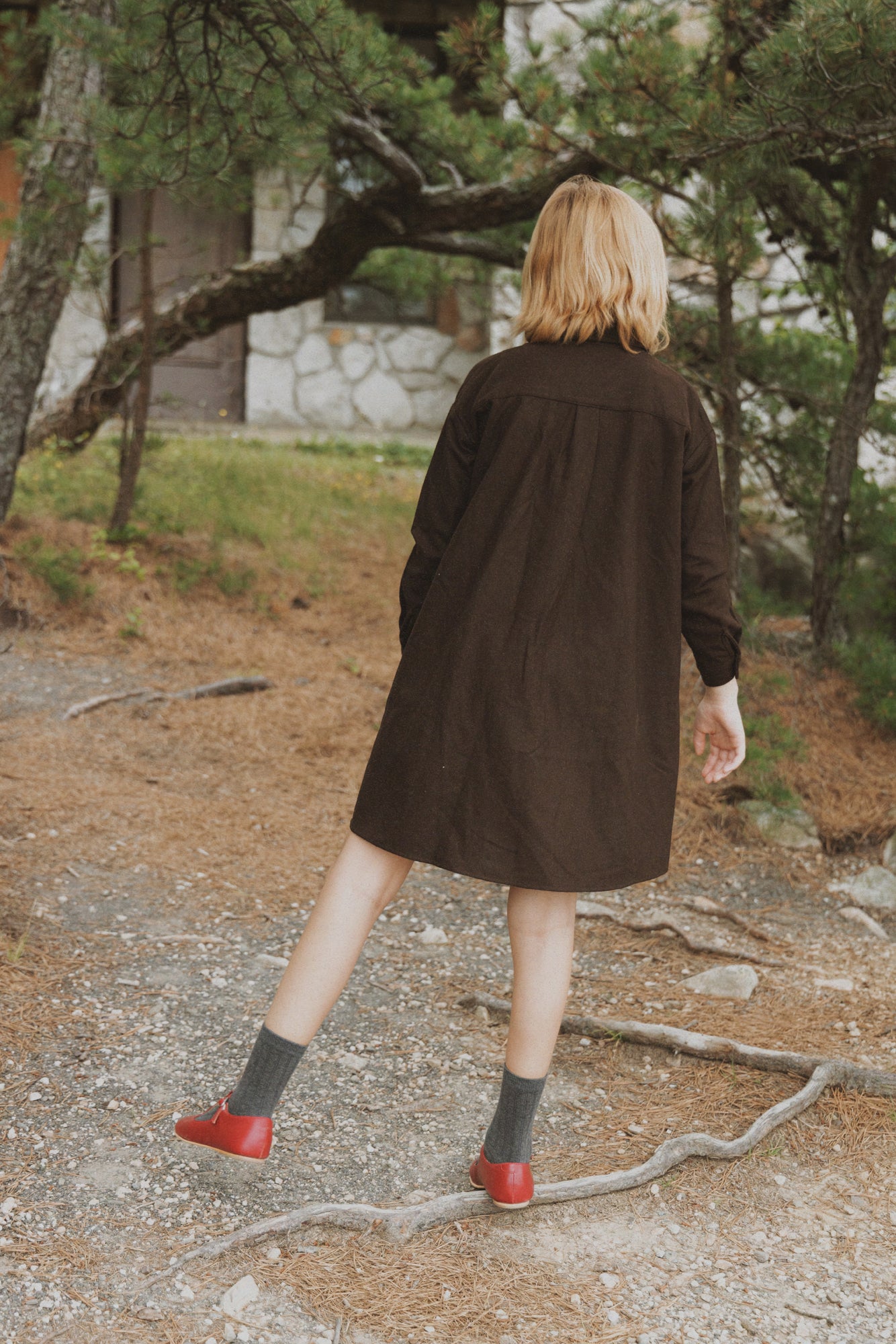 Shirt Dress Brown