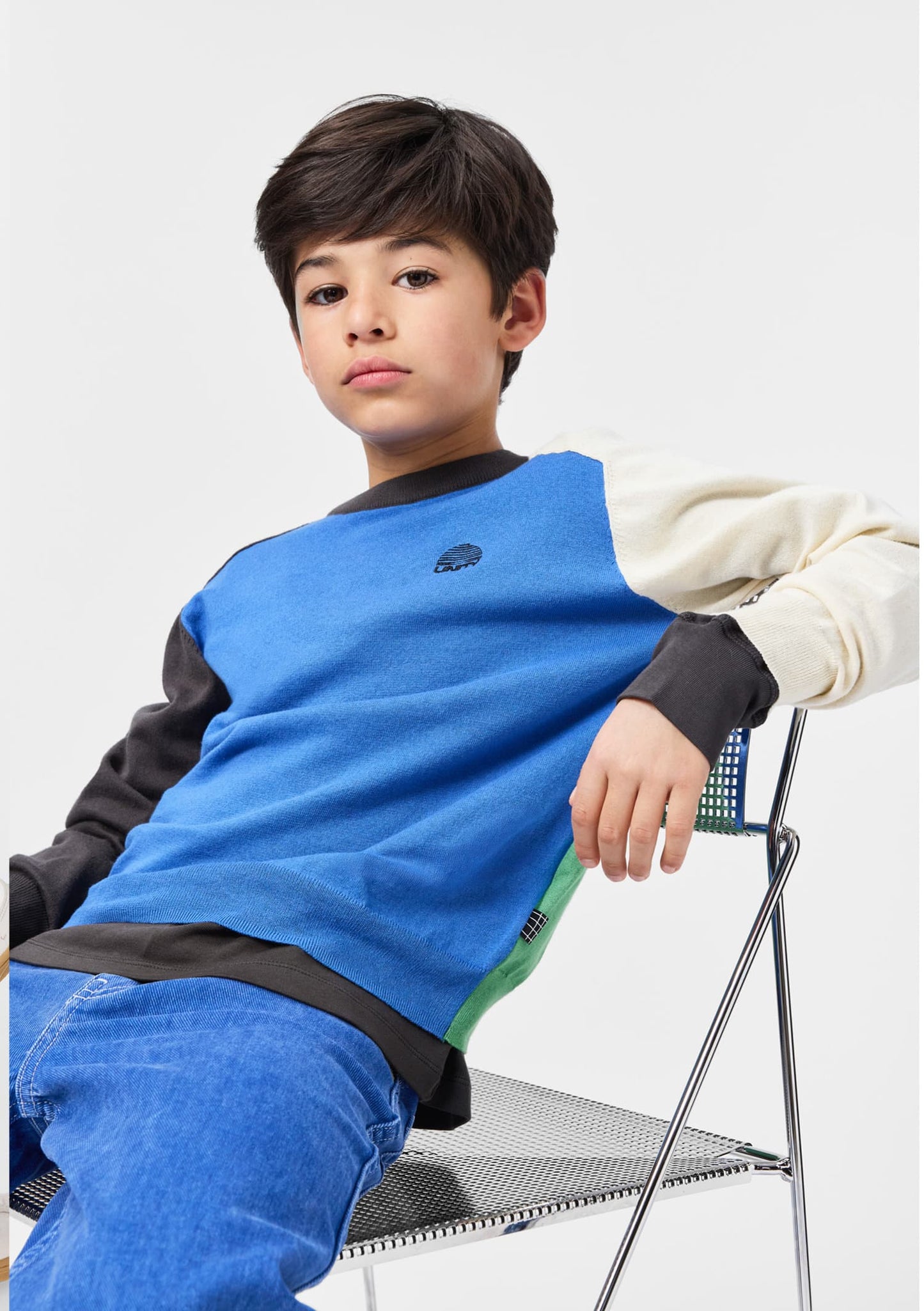 Buzzy Colour Block Sweatshirt
