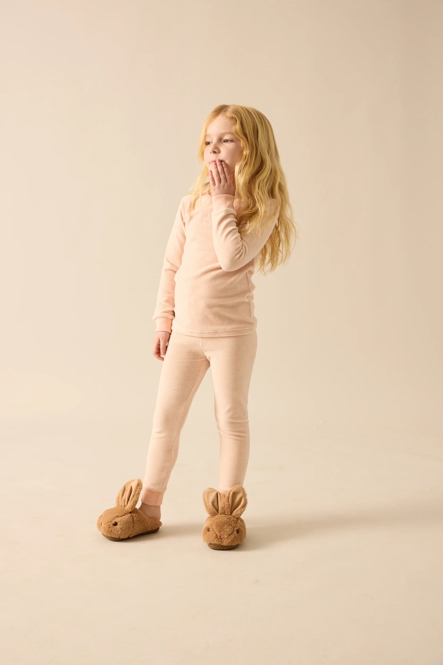 Velour Lounge Set - Pink Stripe