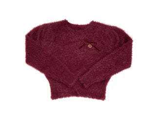 Wine Poppy Sweater