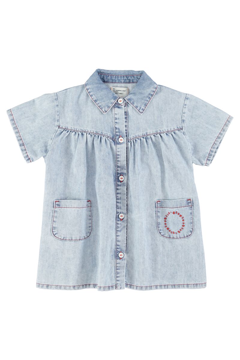 Short Dress Blue Light Denim