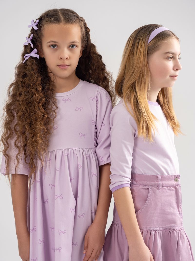 Lavender Bow Solid Tee