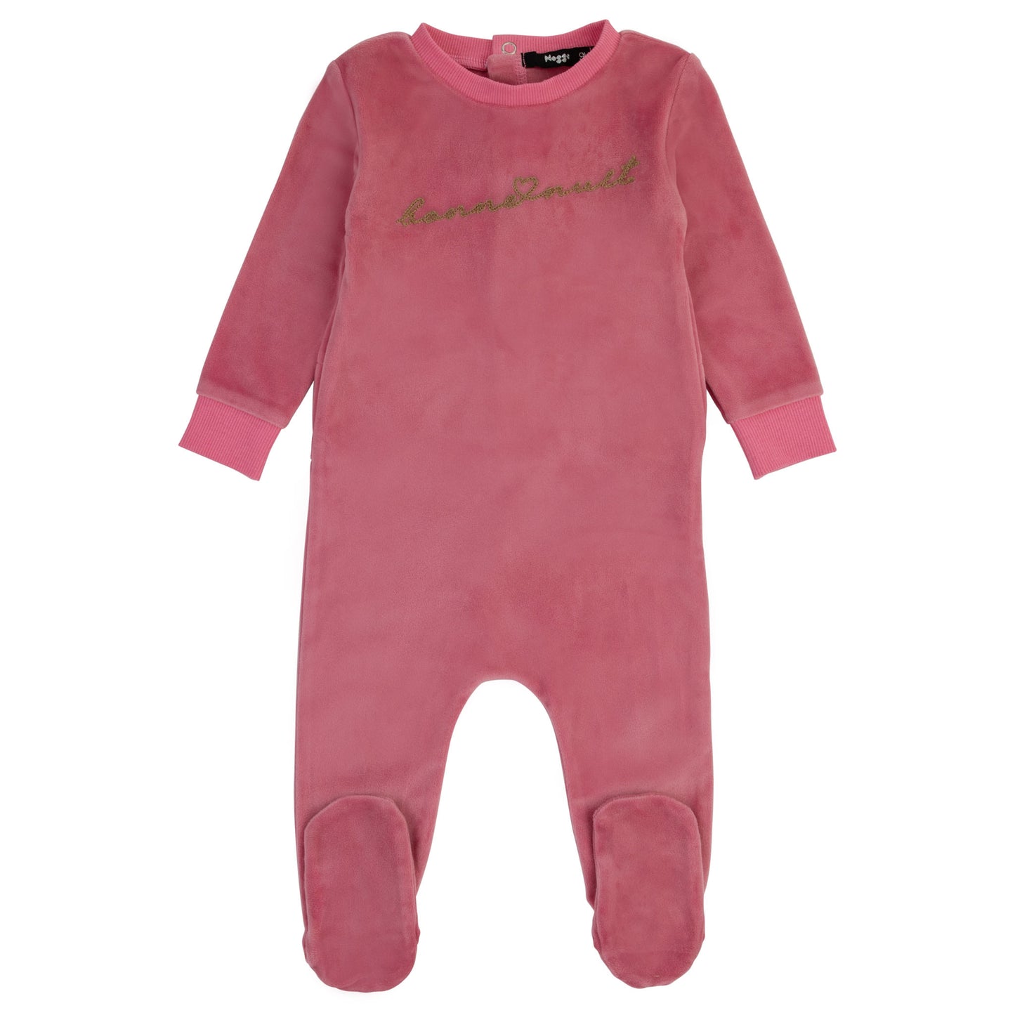 Pink Bonne Nuit Mohair Footie