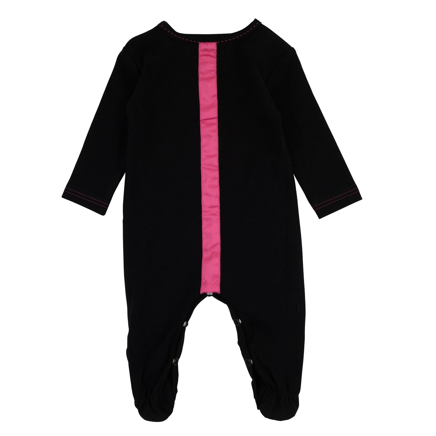 Girls Satin Trim Footie