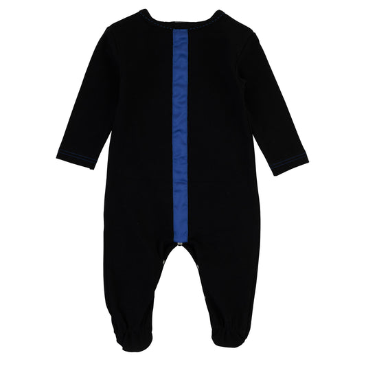 Boys Satin Trim Footie