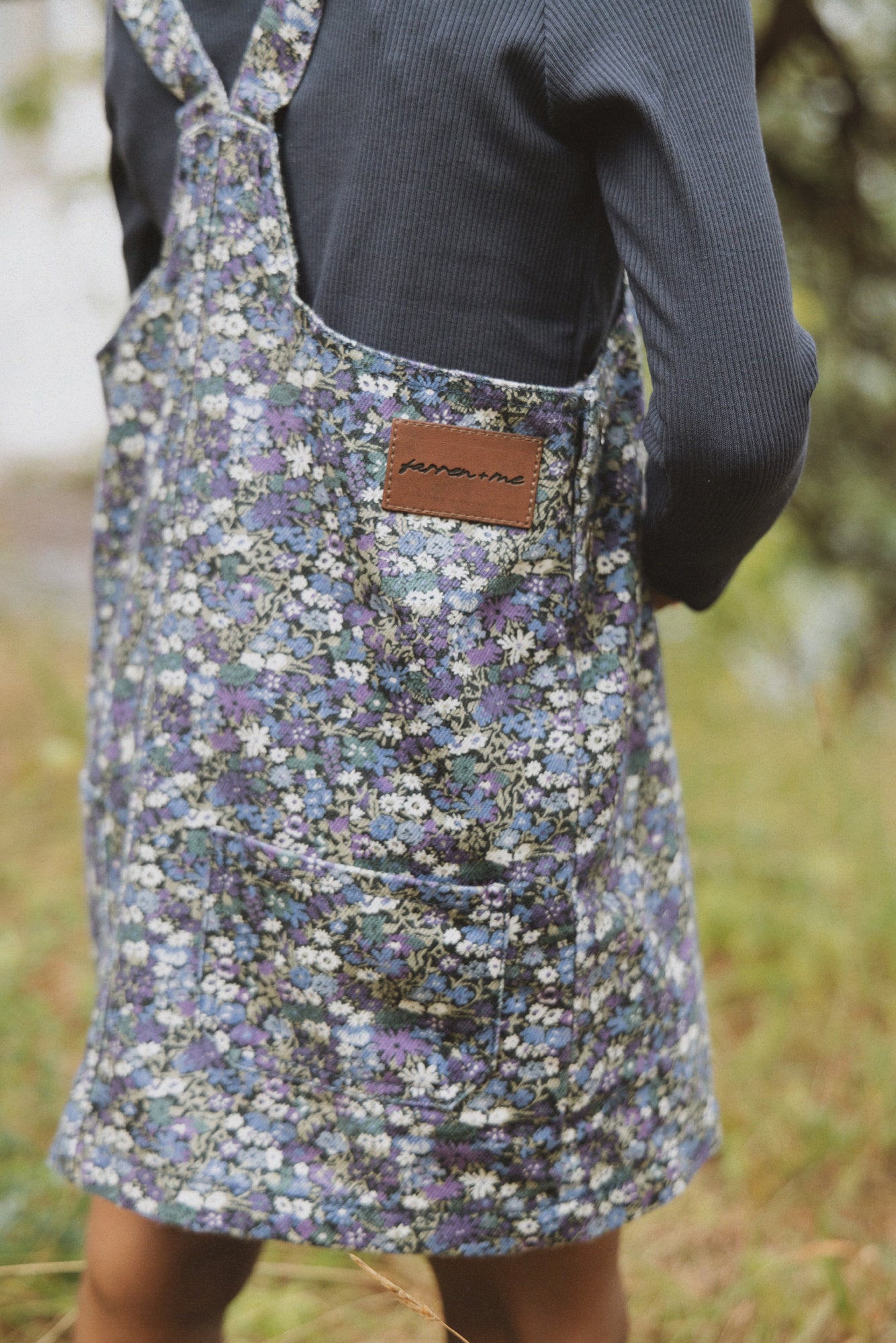 Denim Jumper Navy Liberty Print