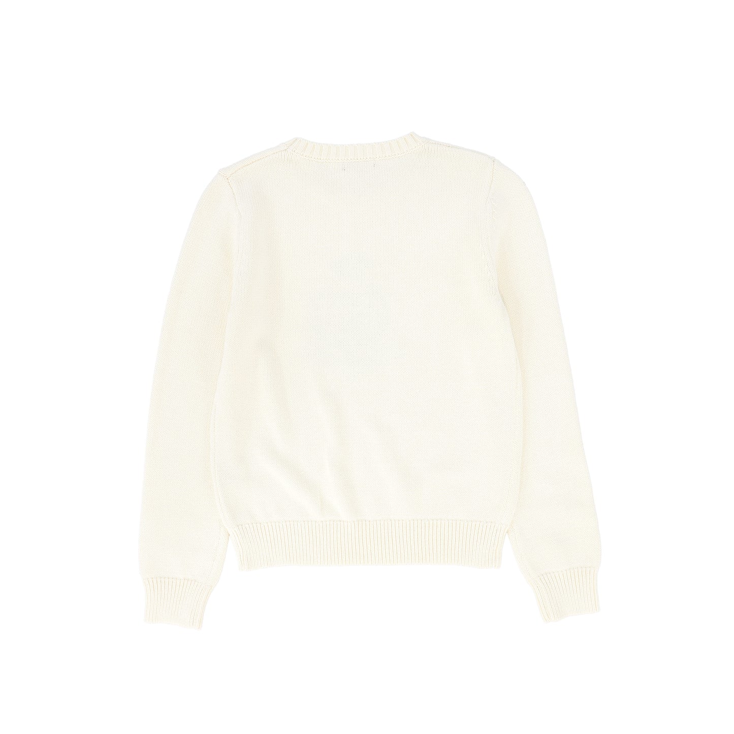 Knit Crest Sweater - Ivory