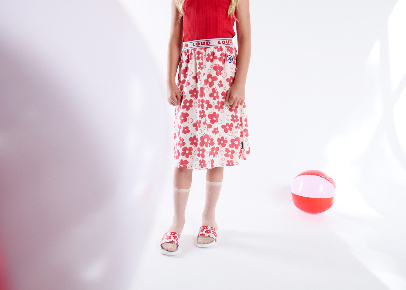 GS02 PERFUME Flower Midi Skirt