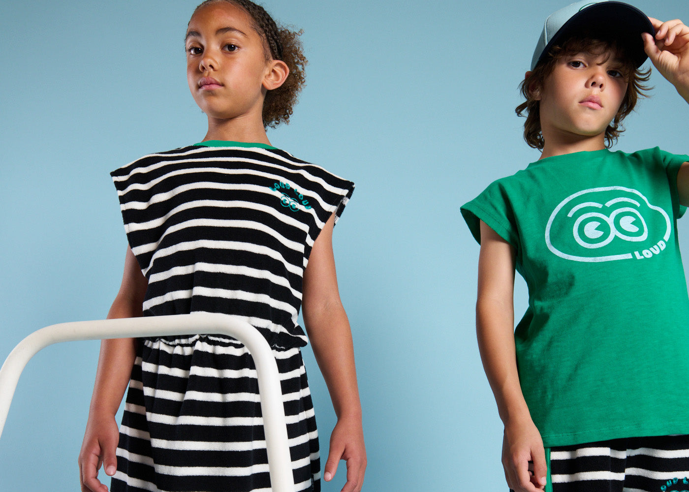 GERANIO Green Eyes Logo Print T-Shirt