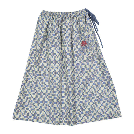 Blue Geo Pocket Skirt
