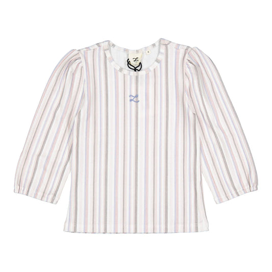 Striped Herringbone Long Sleeve Tee