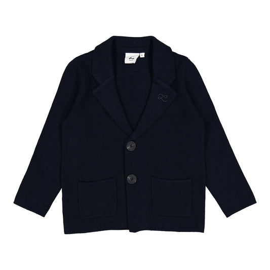 Navy Knit Blazer