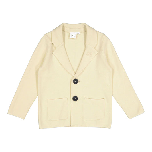 Cream Knit Blazer