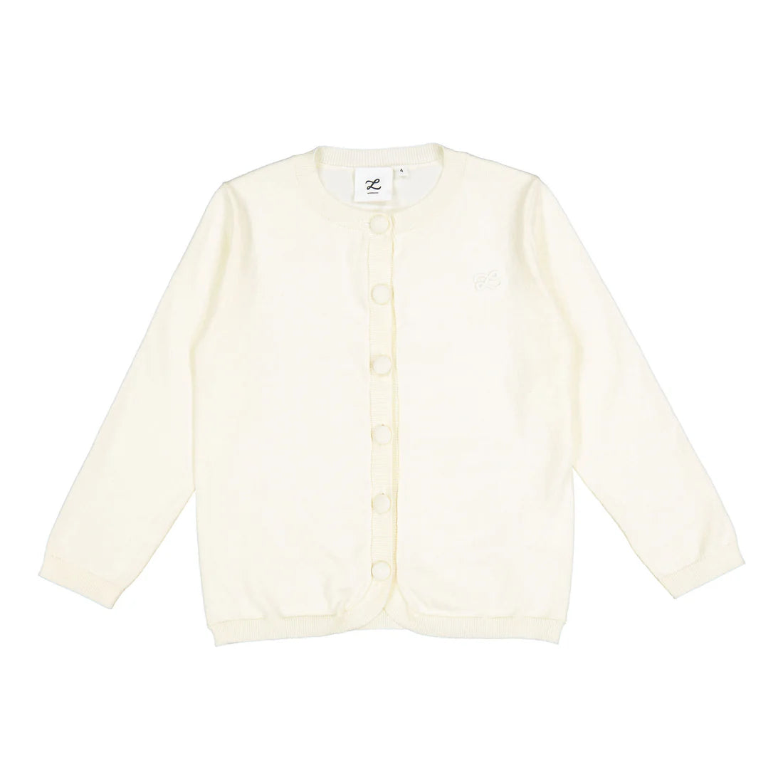 Cream Basic Cardigan