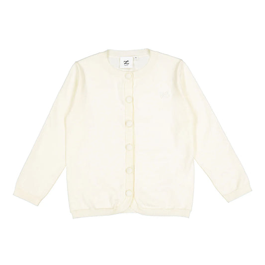 Cream Basic Cardigan