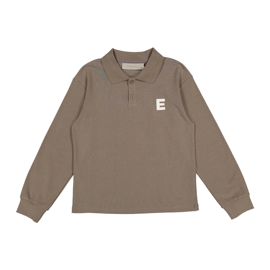 Taupe E Logo Polo