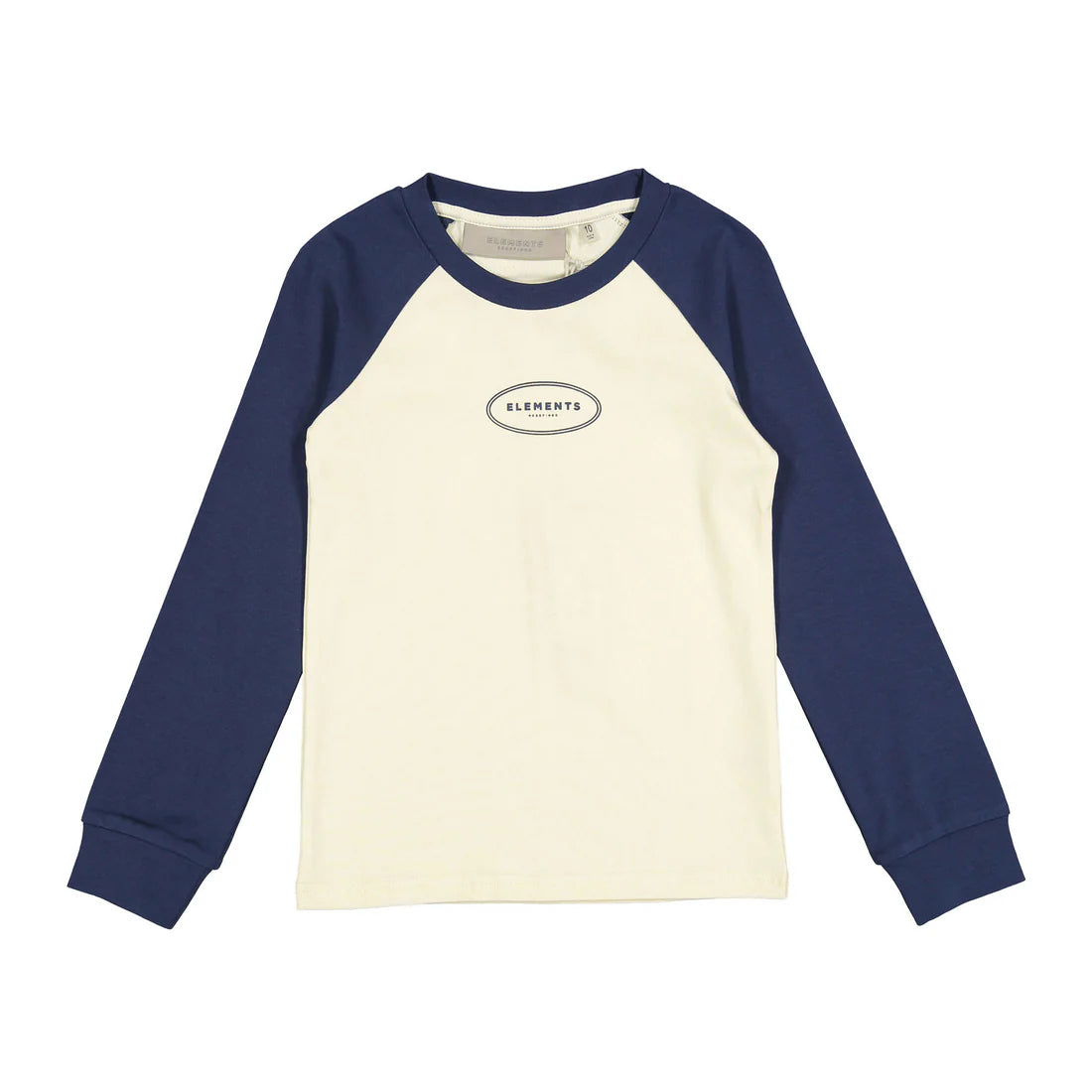 Cream Two Toned Baseball Tee