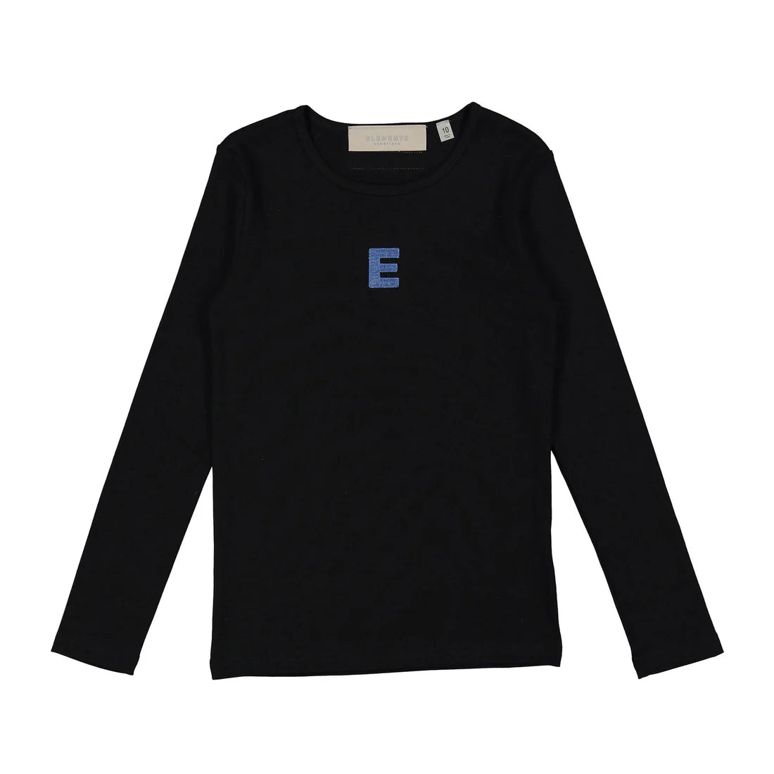 Black Denim E Logo Tee