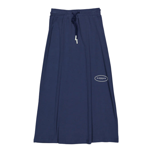 Navy Redefined Drawstring Skirt