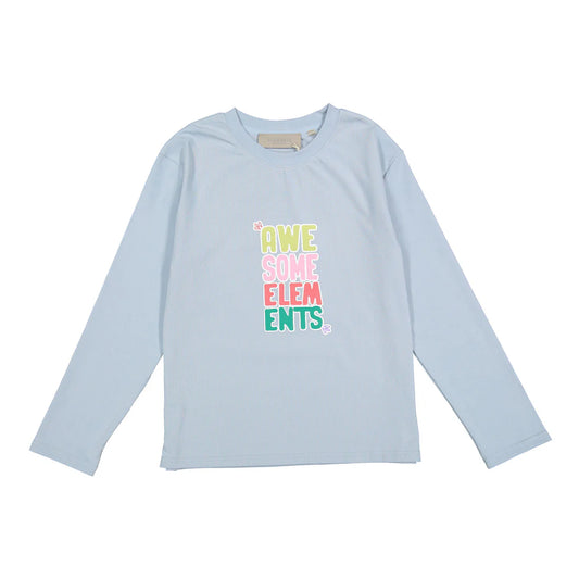 Light Blue Puff Logo Boxy Tee
