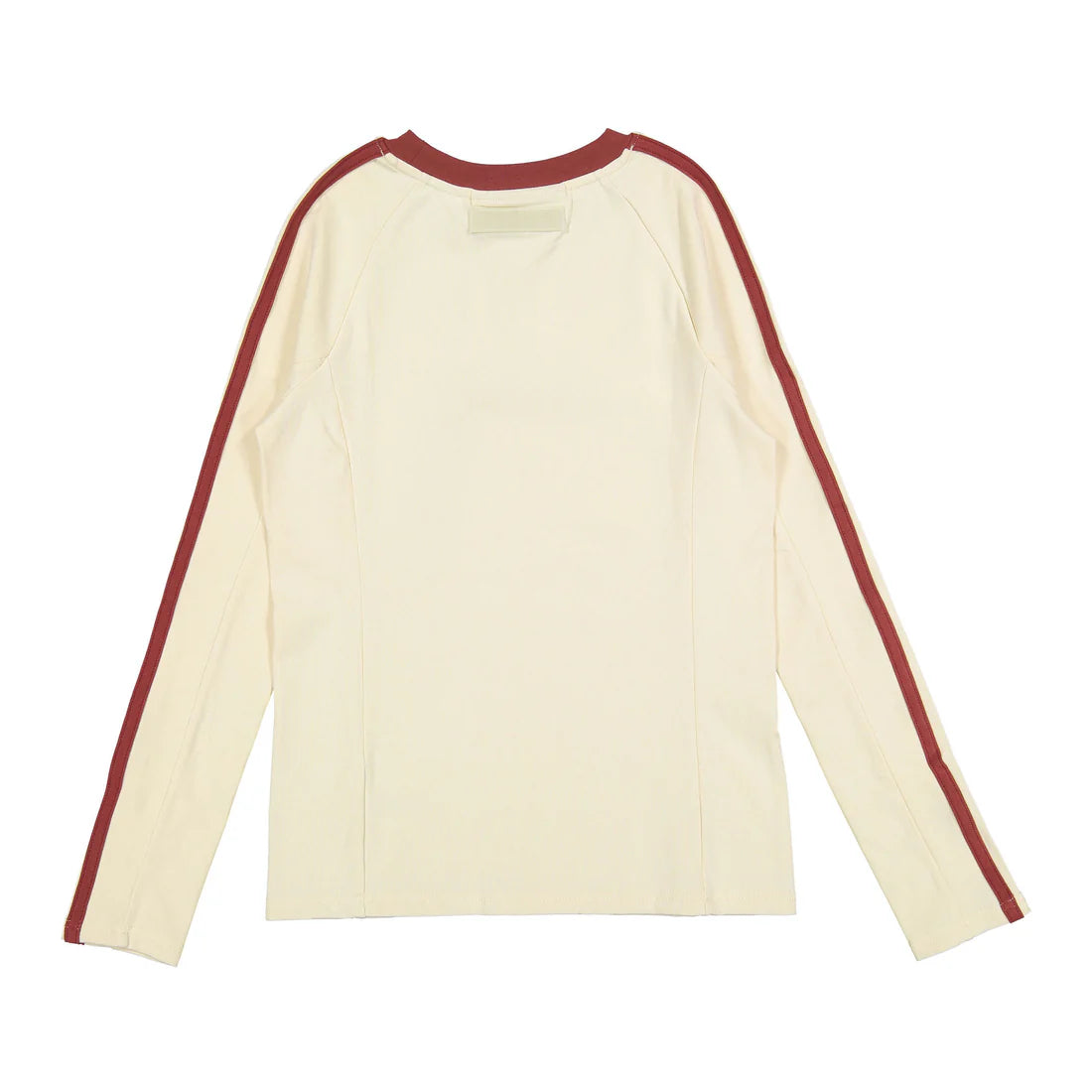Cream/Rust Stripe Sleeve Tee
