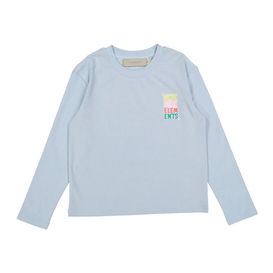 Navy Blue Puff Logo Boxy Tee
