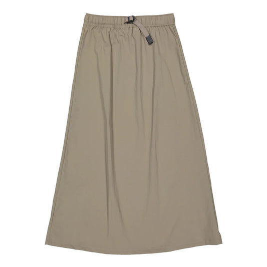 Taupe Stretch Cotton Skirt