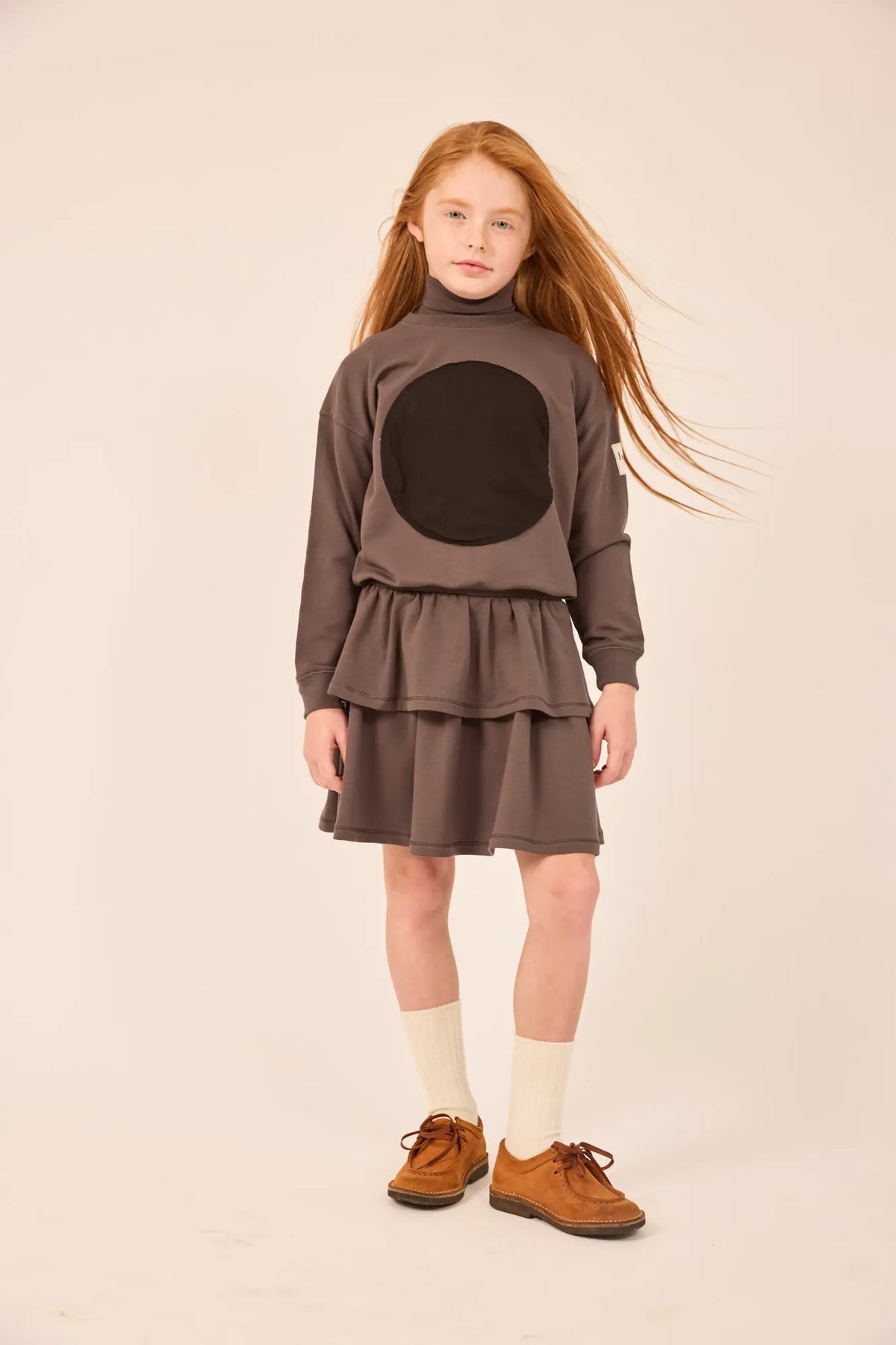 Grey Because its Heven Tiered Skirt