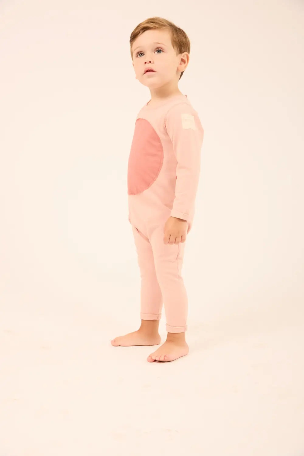 Pink Baby Circle Patch Romper