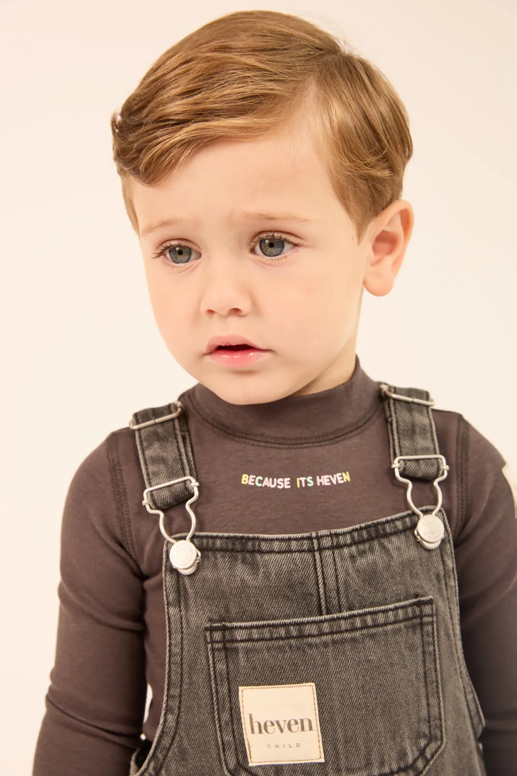 Grey Denim Overalls